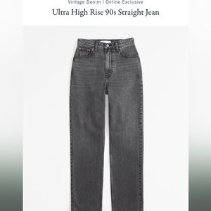 Abercrombie The 90s straight Ultra High Rise